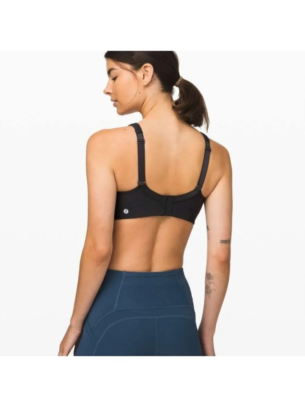 Run Times Bra High Support, B–G Cups Black